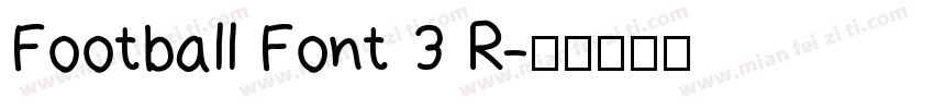 Football Font 3 R字体转换